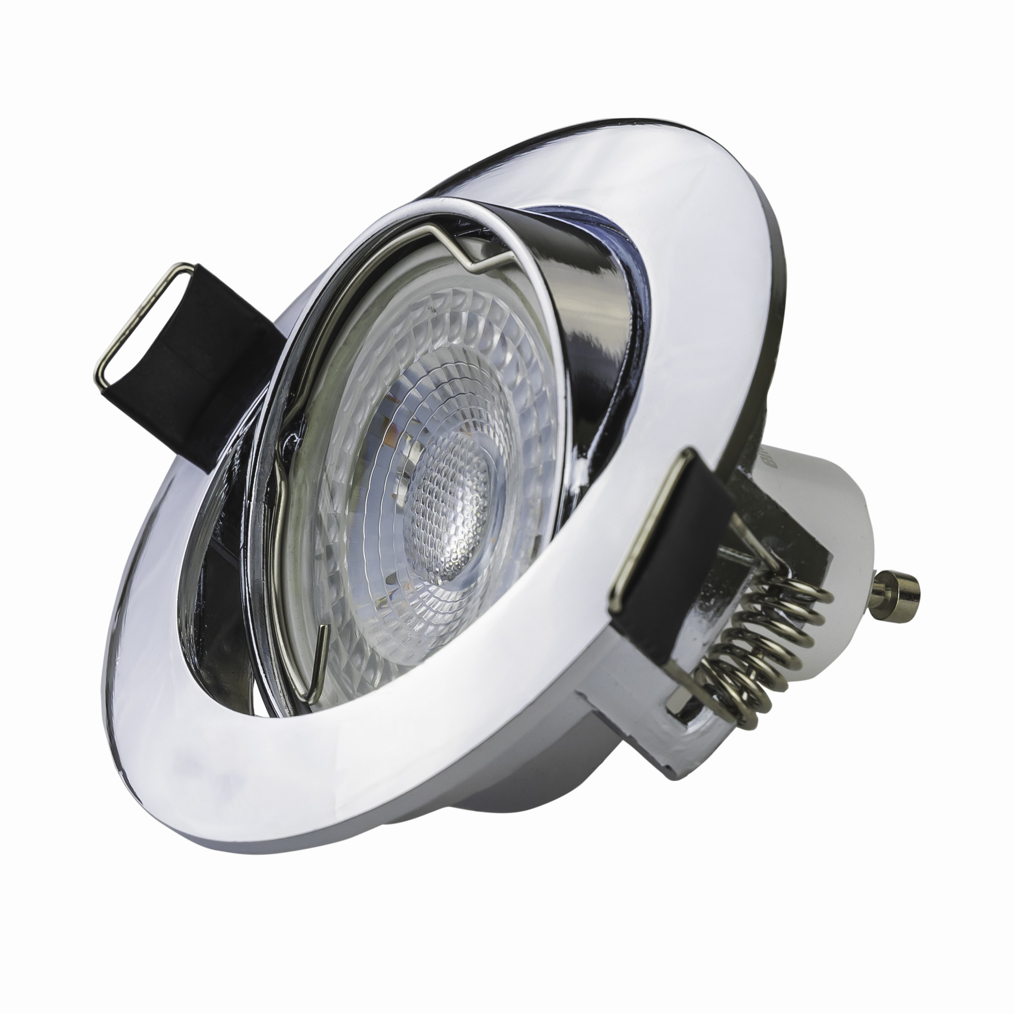 LED inbouwspots Chroom Rond | Kantelbaar en Dimbaar | Set van 5