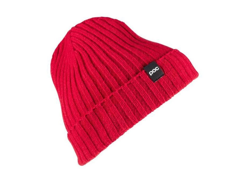 POC Ribbed Knit Beanie - Glucose Red 
