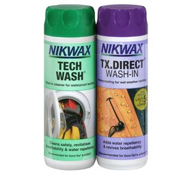 Nikwax Twin Pack Tech Wash & TX.Direct 300ml Nikwax Twin Pack Tech Wash & TX.Direct 300ml