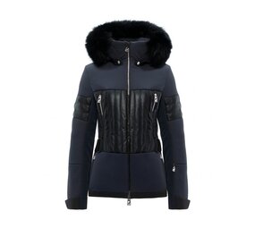 Toni Sailer Aggi Leahter Fur Jacket – Midnight
