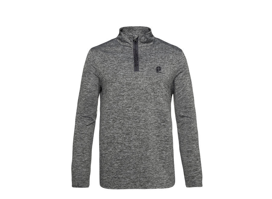 Will ¼ Zip Top – Dark Grey Melee