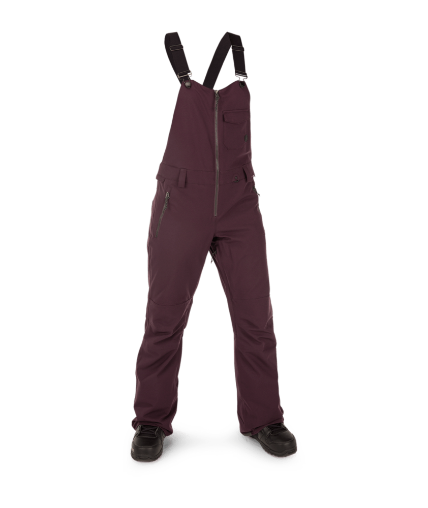 Volcom Swift Bib Overall Pants – Black Plum