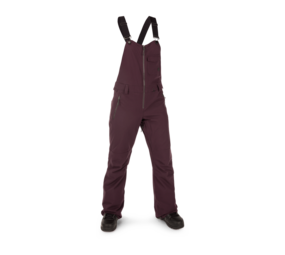 Volcom Swift Bib Overall Pants – Black Plum