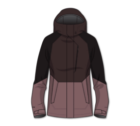 Volcom Aris Ins Gore Jacket – Black Plum