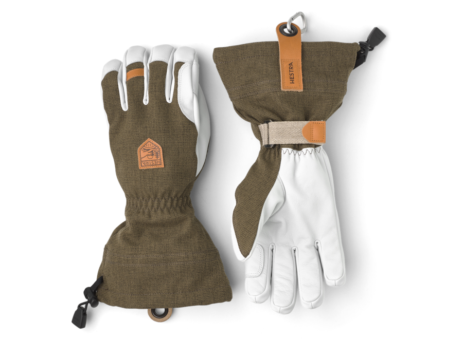 Army Leather Patrol Gauntlet – 5 Finger – Olive