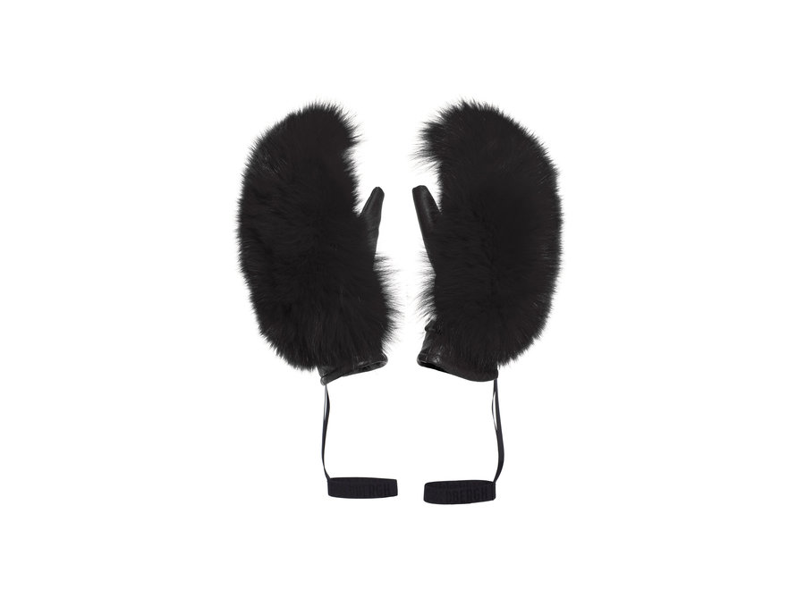 Hando Mittens Real Raccoon Fur