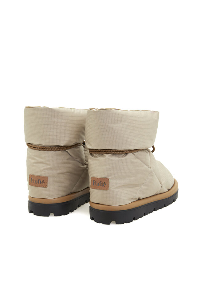 Flufié Goose Down Pillow Boots – Sand Beige