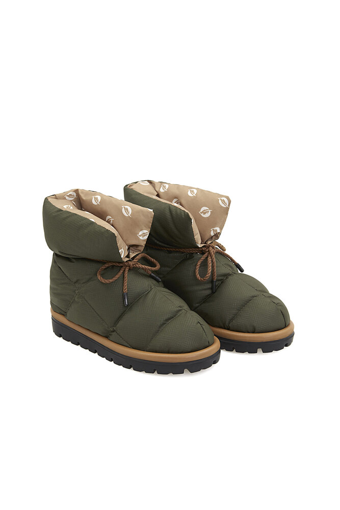 Flufié Goose Down Pillow Boot - Khaki