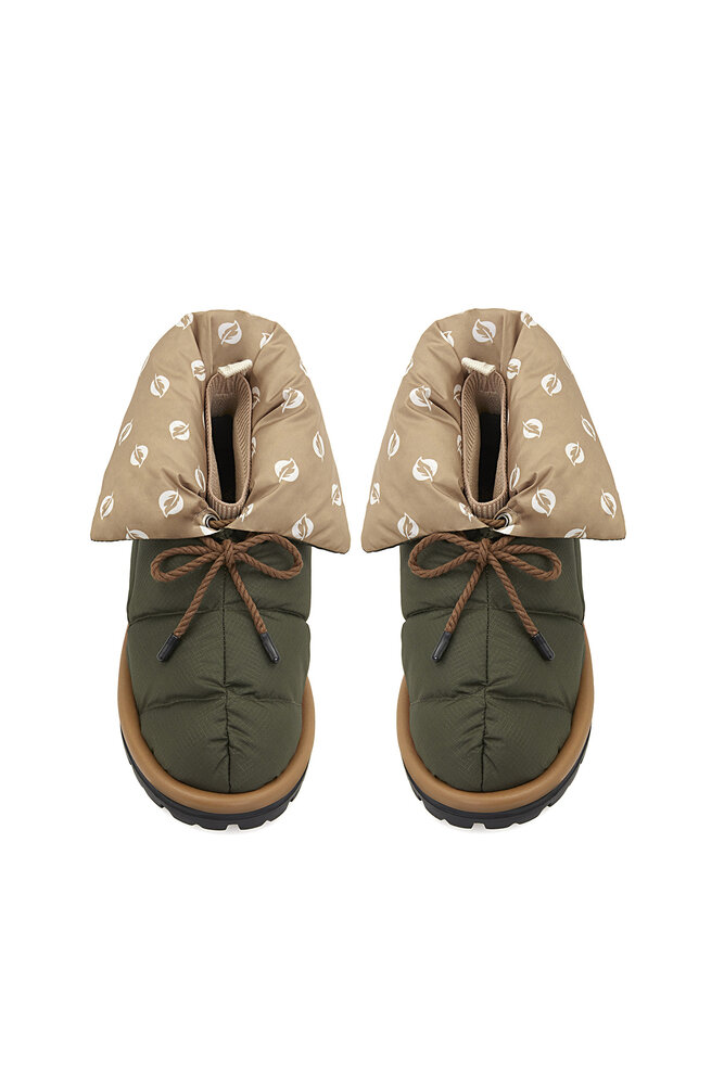 Flufié Goose Down Pillow Boot - Khaki