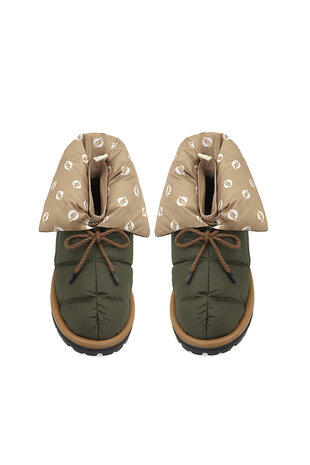 Flufié Goose Down Pillow Boot - Khaki