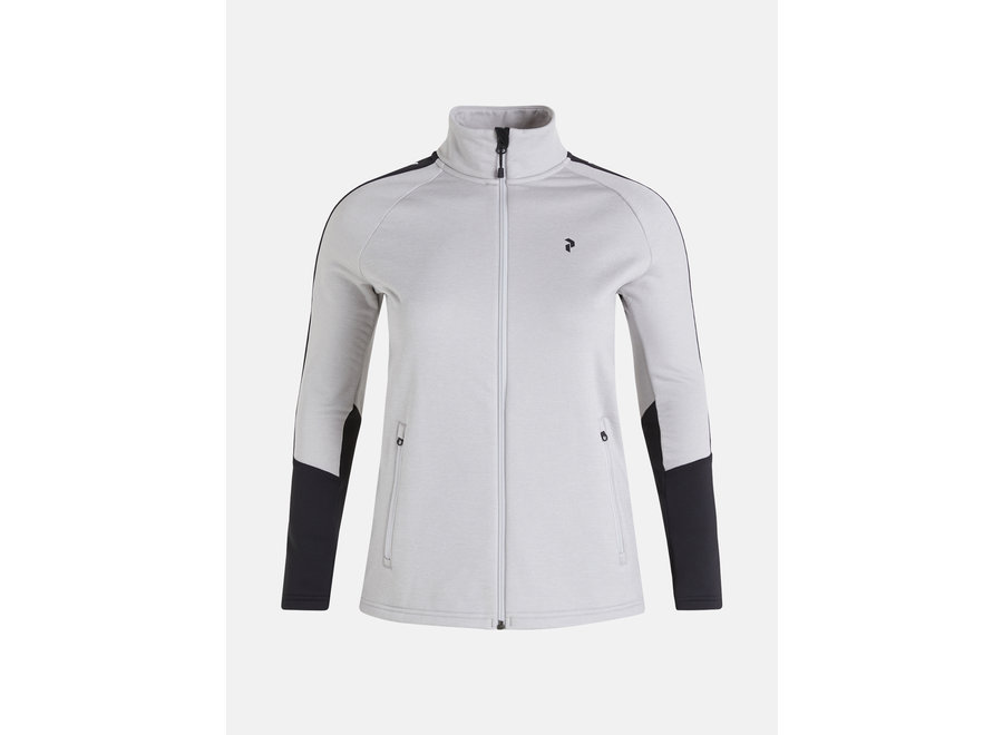 Women's Rider Zip Jacket - Grey Melange-Black