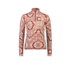 Mons Royale Women’s Cascade ¼ Zip – Retro Red Nordtek