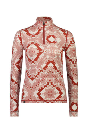 Mons Royale Women’S Cascade ¼ Zip – Retro Red Nordtek