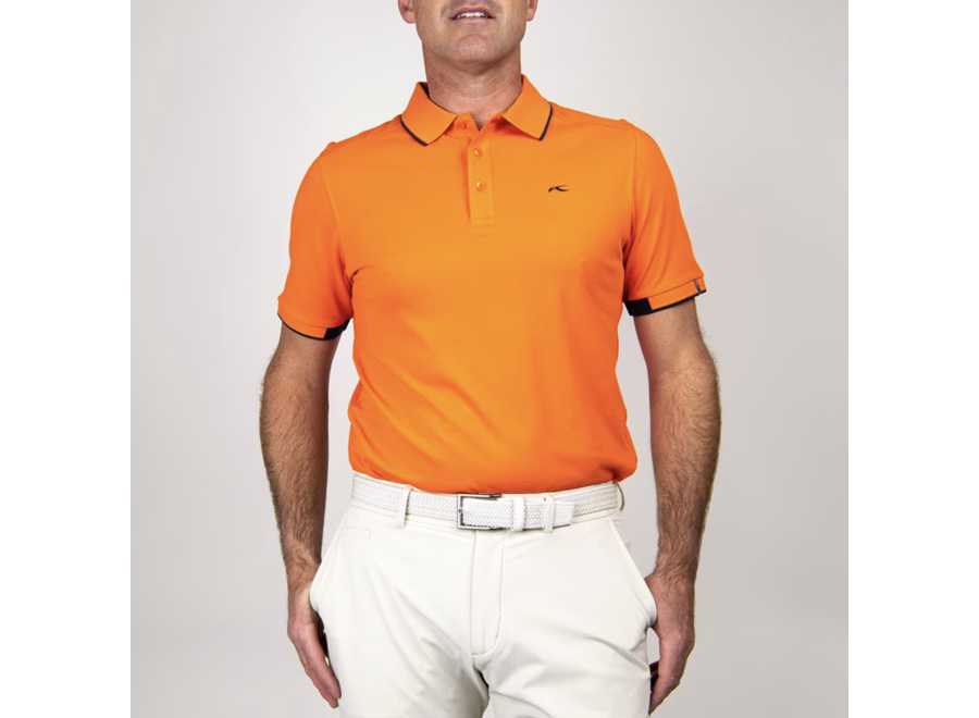 Men's Stan Polo  S/S  – Kjus Orange