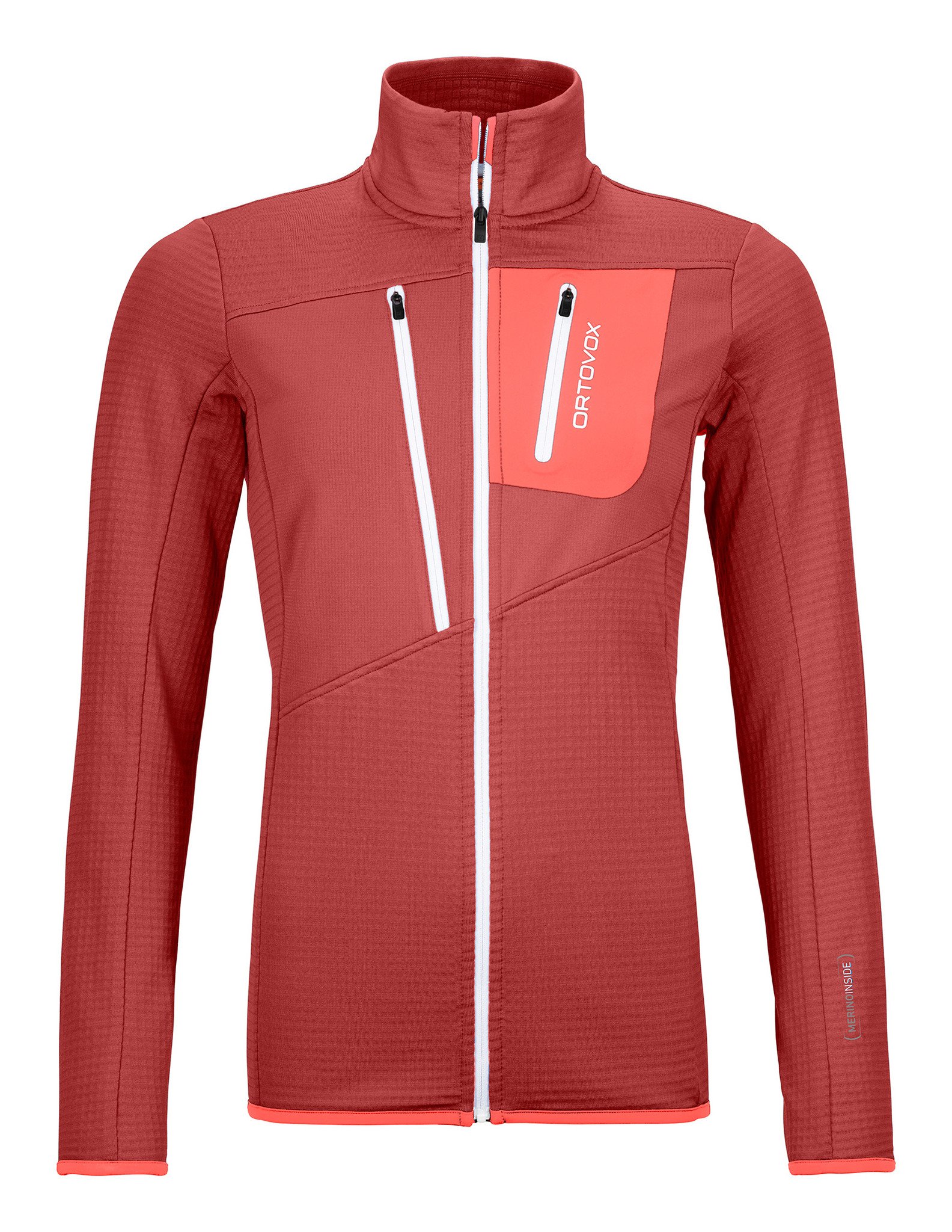 Women's Fleece Grid Jacket - Blush - Free Style Sport