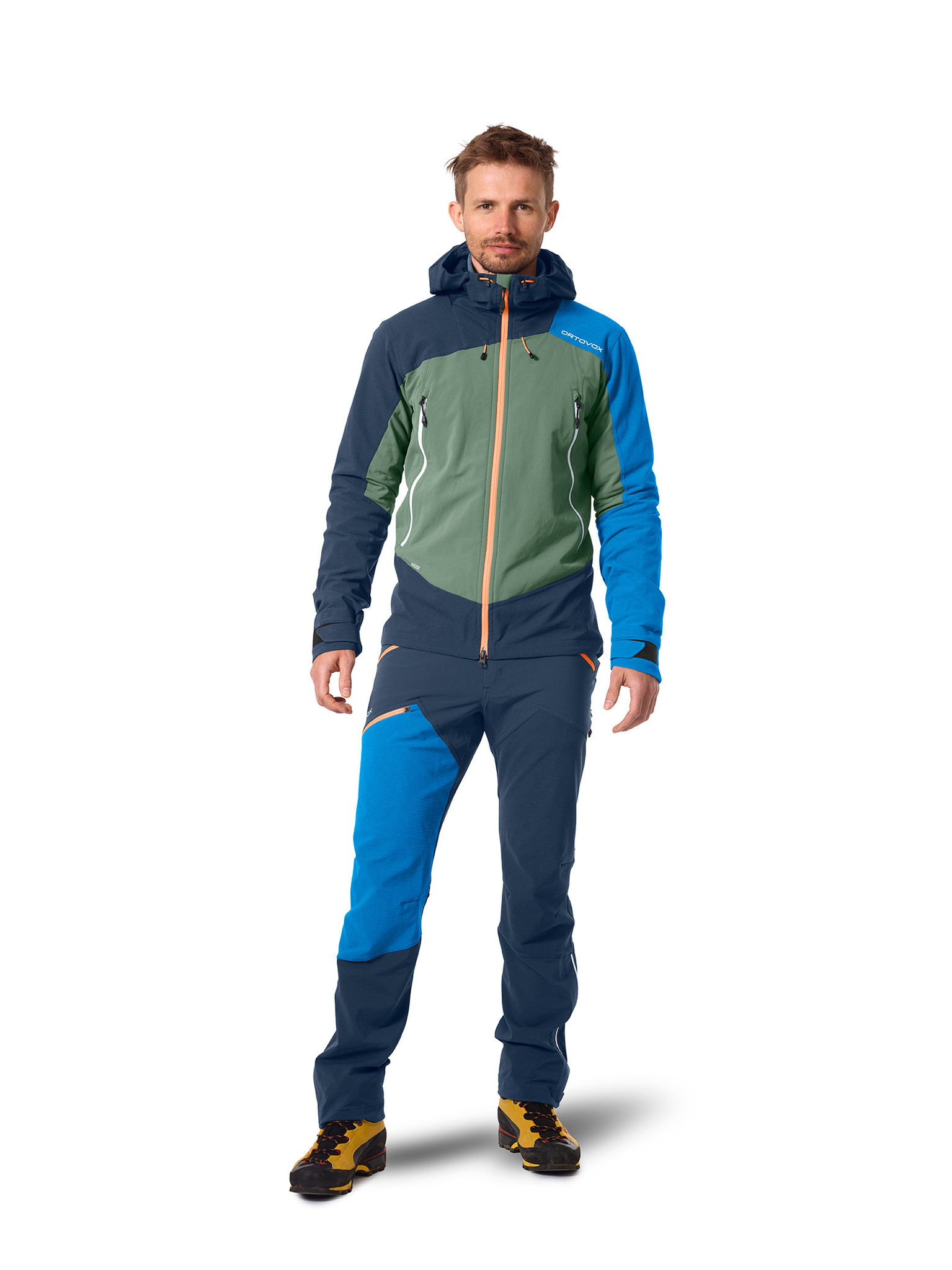 Ortovox Westalpen Softshell Jacket - Men's, Pacific Green, M at   Men's Clothing store