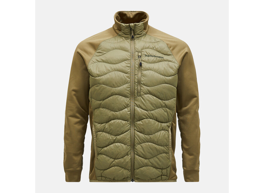 Helium Down Hybrid Jacket - Snap Green