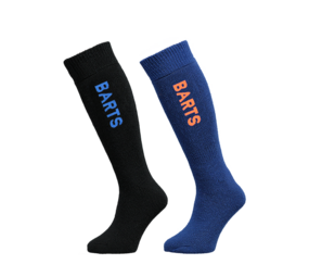Barts Basic Sock 2 Pack Kids - Black & Blue Barts Basic Sock 2 Pack Kids - Black & Blue