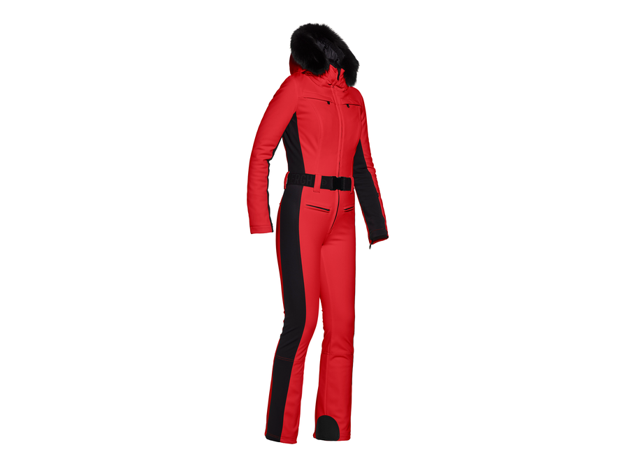 Parry Ski Jumpsuit Faux Border