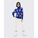 Perfect Moment Star Dust Balloon Sleeve Sweater - Dazzling Blue Star Dust