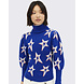Perfect Moment Star Dust Balloon Sleeve Sweater - Dazzling Blue Star Dust