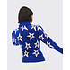 Perfect Moment Star Dust Balloon Sleeve Sweater - Dazzling Blue Star Dust