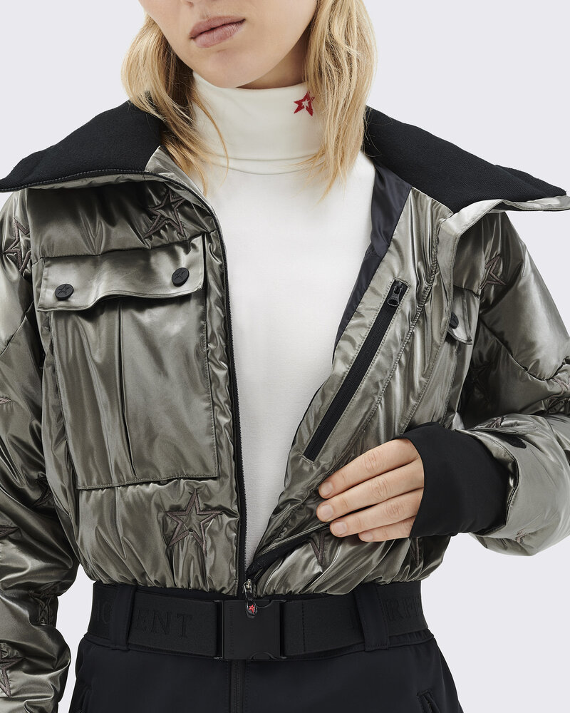 Perfect Moment Helen Ski Suit - Gunmetal Silver