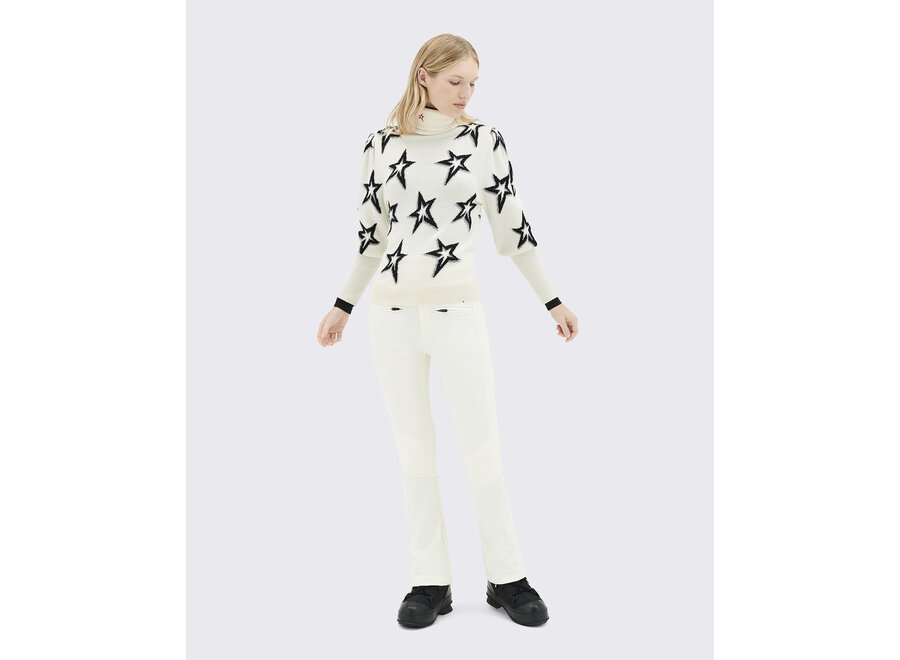 Star Dust Balloon Sleeve Sweater