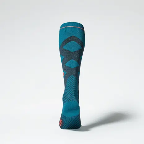 Stox Merino Skiing Socks Men - Teal / Red Fluor Stox Merino Skiing Socks Men - Teal / Red Fluor