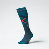 Stox Merino Skiing Socks Men - Teal / Red Fluor Stox Merino Skiing Socks Men - Teal / Red Fluor