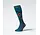 Merino Skiing Socks Men - Teal / Red Fluor