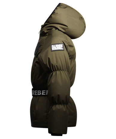 SuperRebel Girl's Puff Jacket - Army Green SuperRebel Girl's Puff Jacket - Army Green