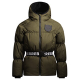 SuperRebel Girl's Puff Jacket - Army Green