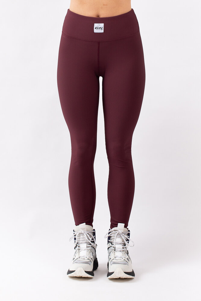 Eivy Icecold Rib Tights - Wine