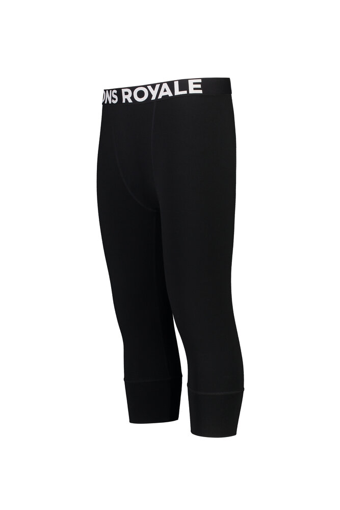 Mons Royale Men’S Cascade Merino Base Layer ¾ Legging - Black Mons Royale Men’S Cascade Merino Base Layer ¾ Legging - Black
