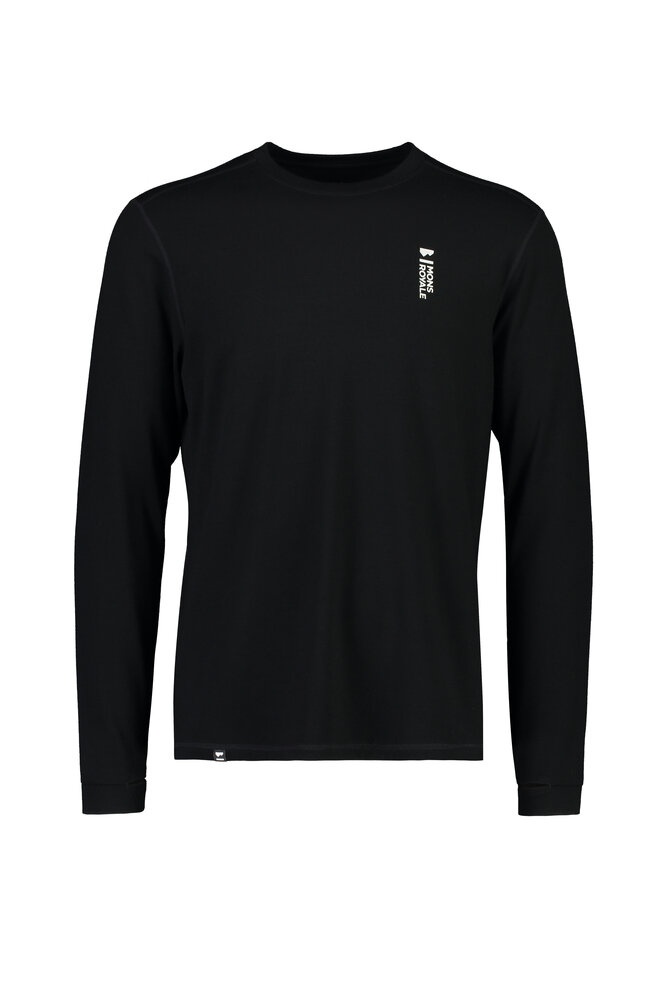 Mons Royale Men’S Cascade Merino Base Layer Long Sleeve - Black Mons Royale Men’S Cascade Merino Base Layer Long Sleeve - Black