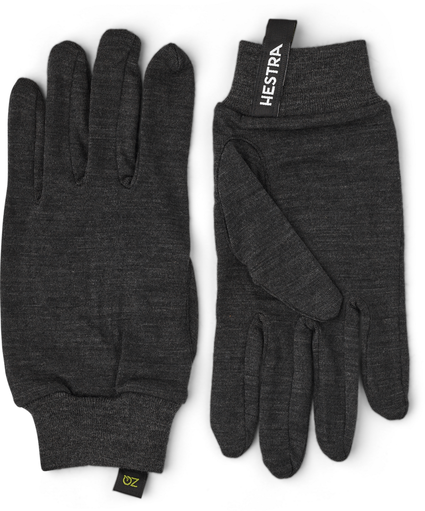 Hestra Merino Wool Liner Active 5 Finger - Charcoal Hestra Merino Wool Liner Active 5 Finger - Charcoal