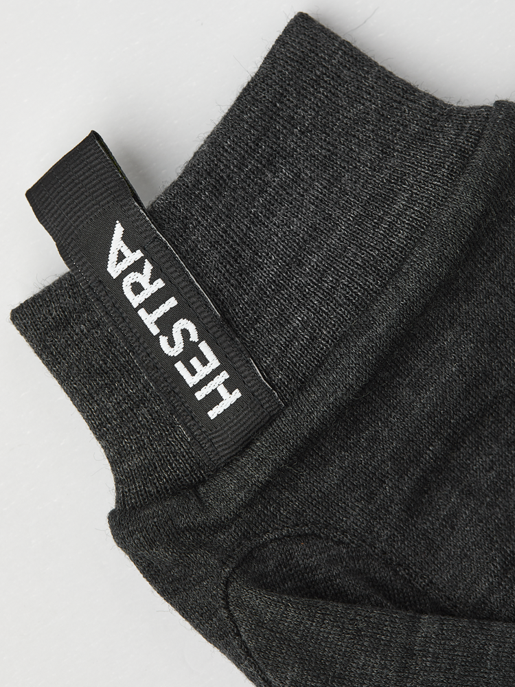 Hestra Merino Wool Liner Active 5 Finger - Charcoal Hestra Merino Wool Liner Active 5 Finger - Charcoal