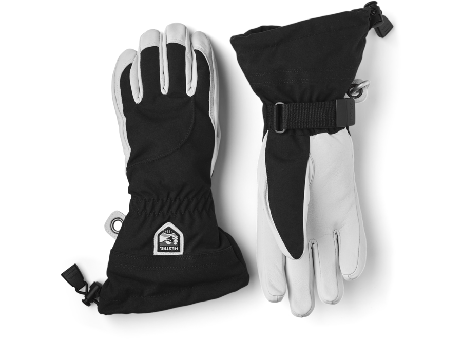 Heli Ski Female - 5 Finger - Black/Offwhite