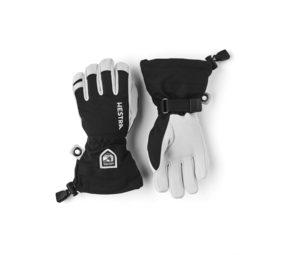 Hestra Army Leather Heli Ski Jr. 5 Finger - Black Hestra Army Leather Heli Ski Jr. 5 Finger - Black