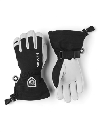 Hestra Army Leather Heli Ski Jr. 5 Finger - Black Hestra Army Leather Heli Ski Jr. 5 Finger - Black