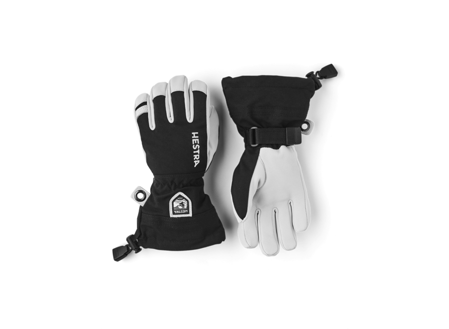 Army Leather Heli Ski Jr. - 5 Finger - Black