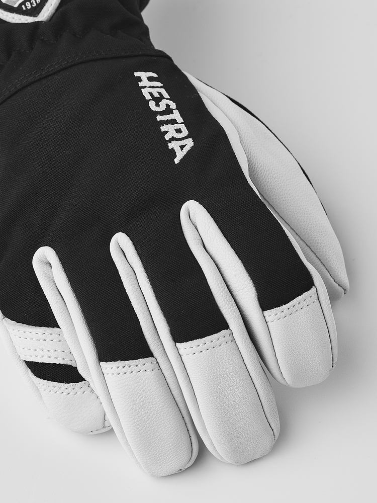 Hestra Army Leather Heli Ski Jr. 5 Finger - Black Hestra Army Leather Heli Ski Jr. 5 Finger - Black