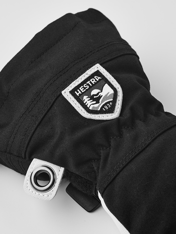 Hestra Army Leather Heli Ski Jr. 5 Finger - Black Hestra Army Leather Heli Ski Jr. 5 Finger - Black
