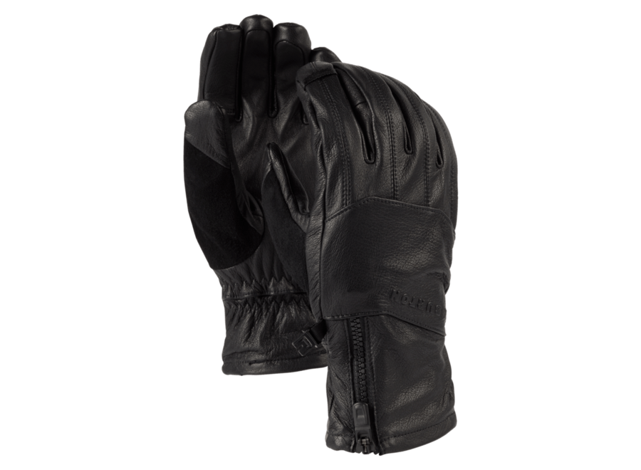 [ak] Leather Tech Gloves - True Black