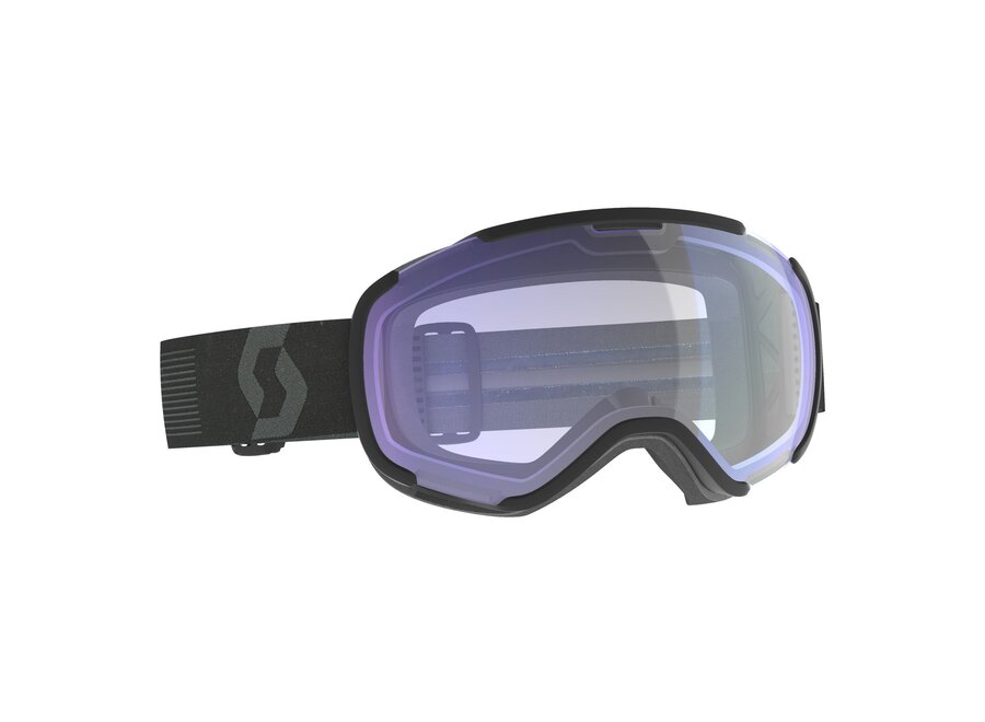 SCO Goggle Faze II - black - illuminator blue chrome