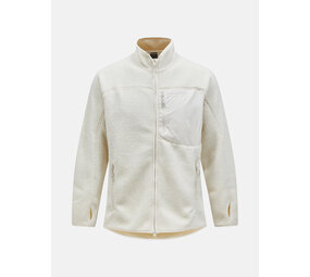 Peak Performance Pile Zip Jacket - Vintage White Peak Performance Pile Zip Jacket - Vintage White