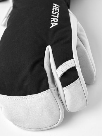 Hestra Army Leather Heli Ski 3 Finger - Black