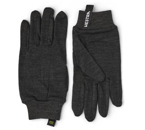 Hestra Merino Wool Liner Active 5 Finger - Charcoal Hestra Merino Wool Liner Active 5 Finger - Charcoal