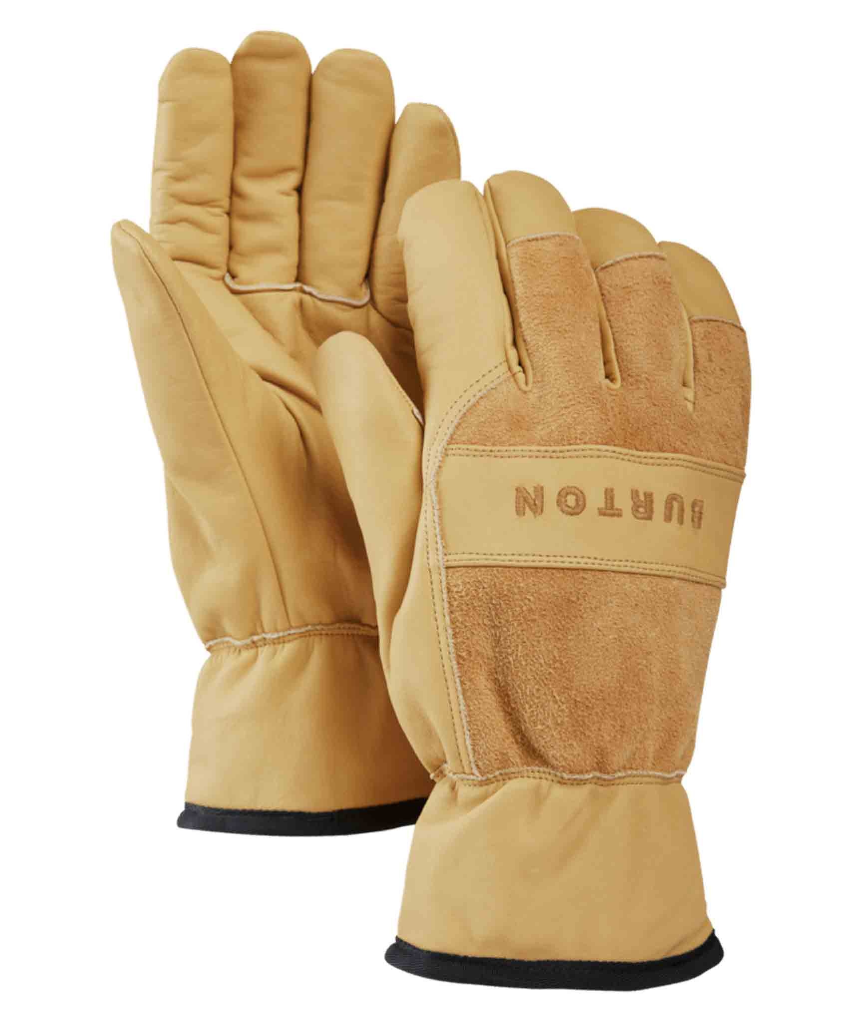 Guanti Invernali Burton Lifty Uomo – Pelle Isolata, Marrone Chiaro, Taglia S